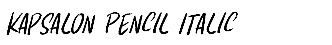 Kapsalon Pencil Italic